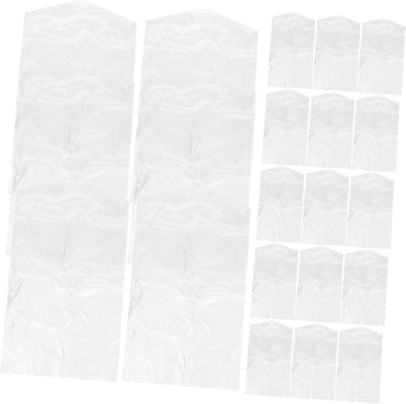 GLEAVI 60 قطعة أغطية ملابس بلاستيكية لتخزين الملابس أكياس تنظيف جاف مضادة للغبار - Image 1